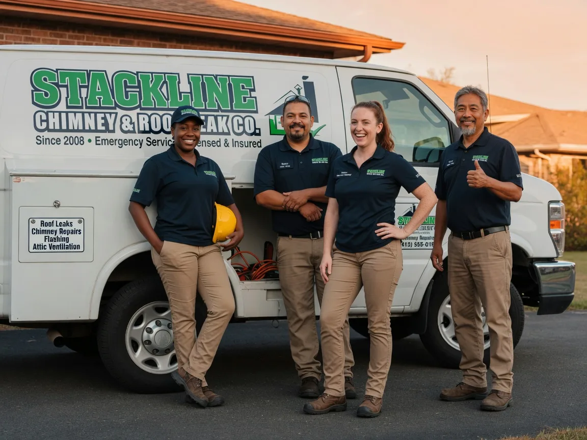 Chimney flashing repair company in Scranton, KS